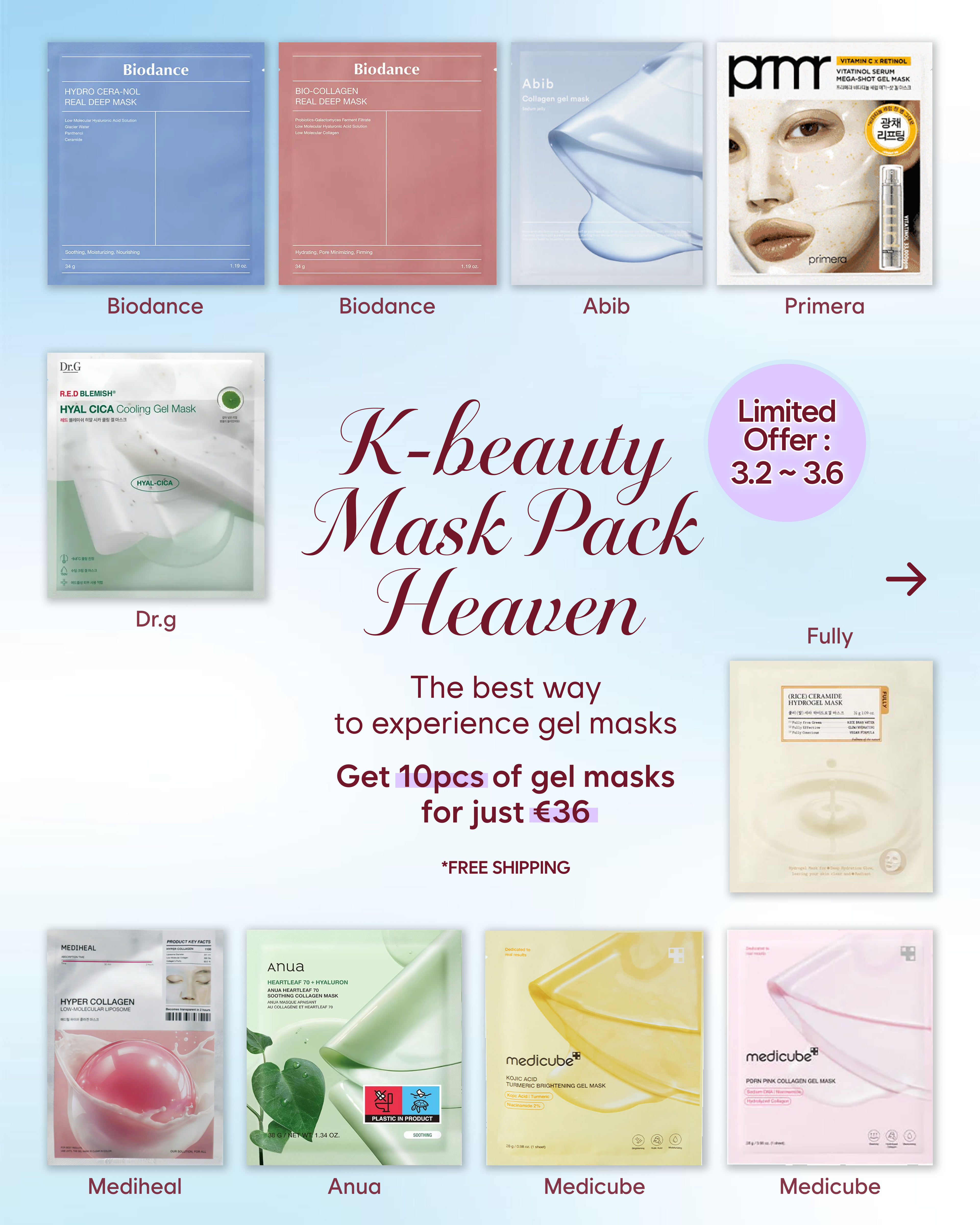 K-beauty Mask Pack Bundle